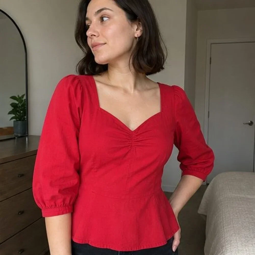 Lilac Ruffle Blouse